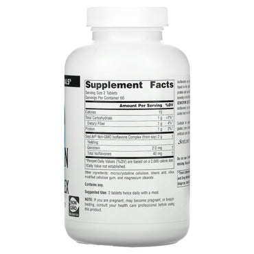 Source Naturals, Genistein Soy Complex 1000 mg, 120 Tablets UPC 021078000501 | Hilife Vitamins