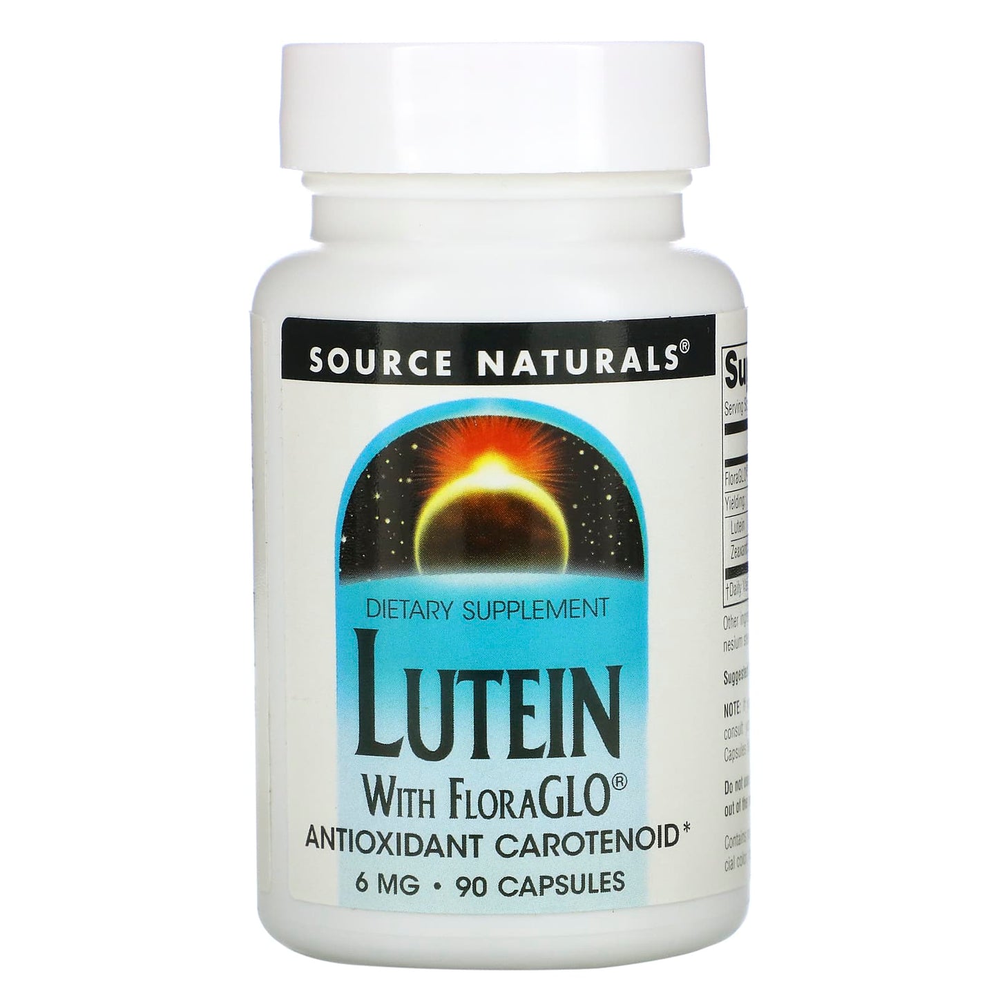 Source Naturals, Lutein with Floraglo 6 mg, 90 Capsules UPC 021078000525 | Hilife Vitamins