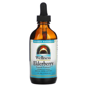 Source Naturals, Wellness Elderberry Extract™, 4 Fl Oz Liquid - 021078000549 | Hilife Vitamins
