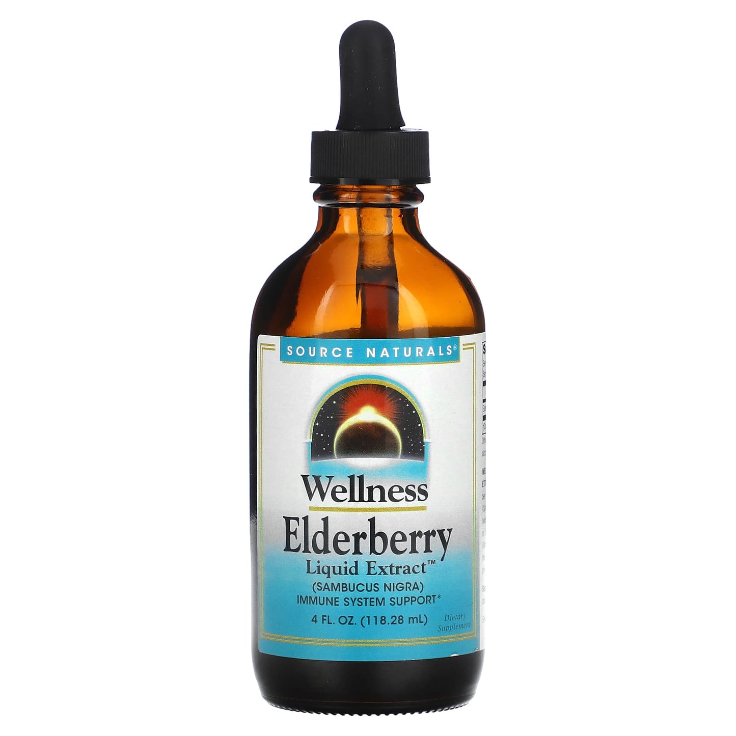Source Naturals, Wellness Elderberry Extract™, 4 Fl Oz Liquid UPC 021078000549 | HiLife Vitamins