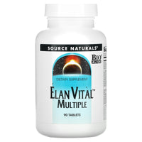 Source Naturals, Elan Vital™ Multiple, 90 Tablets UPC 021078000600 | HiLife Vitamins