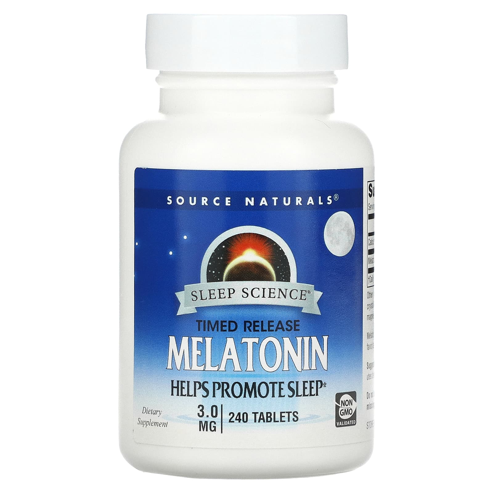 Source Naturals, Sleep Science® Melatonin 3 mg, 240 Timed Release Tablets UPC 021078000679 | Hilife Vitamins