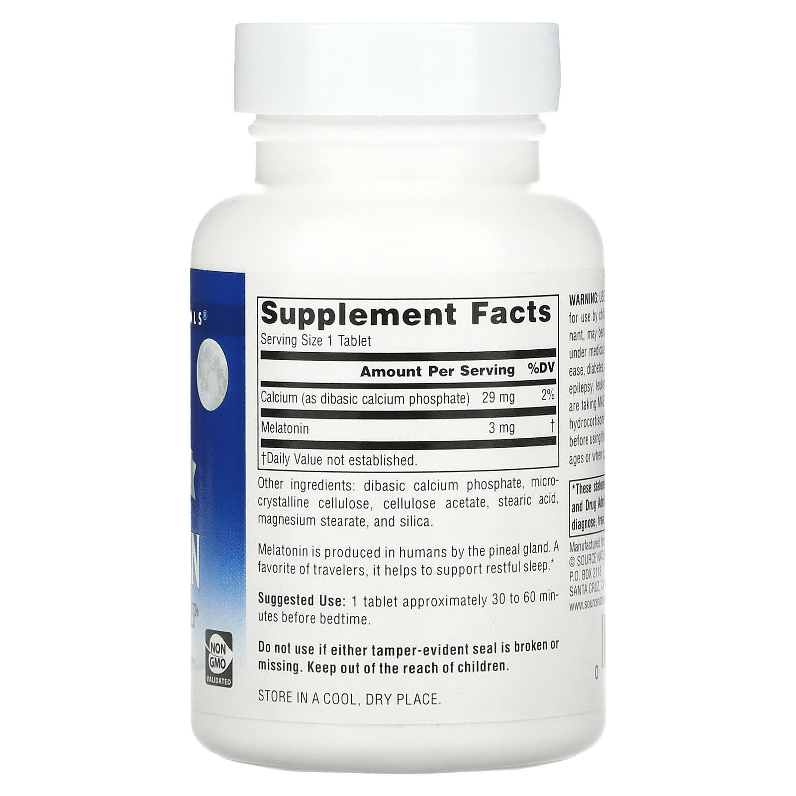 Source Naturals, Sleep Science® Melatonin 3 mg, 240 Timed Release Tablets UPC 021078000679 | Hilife Vitamins