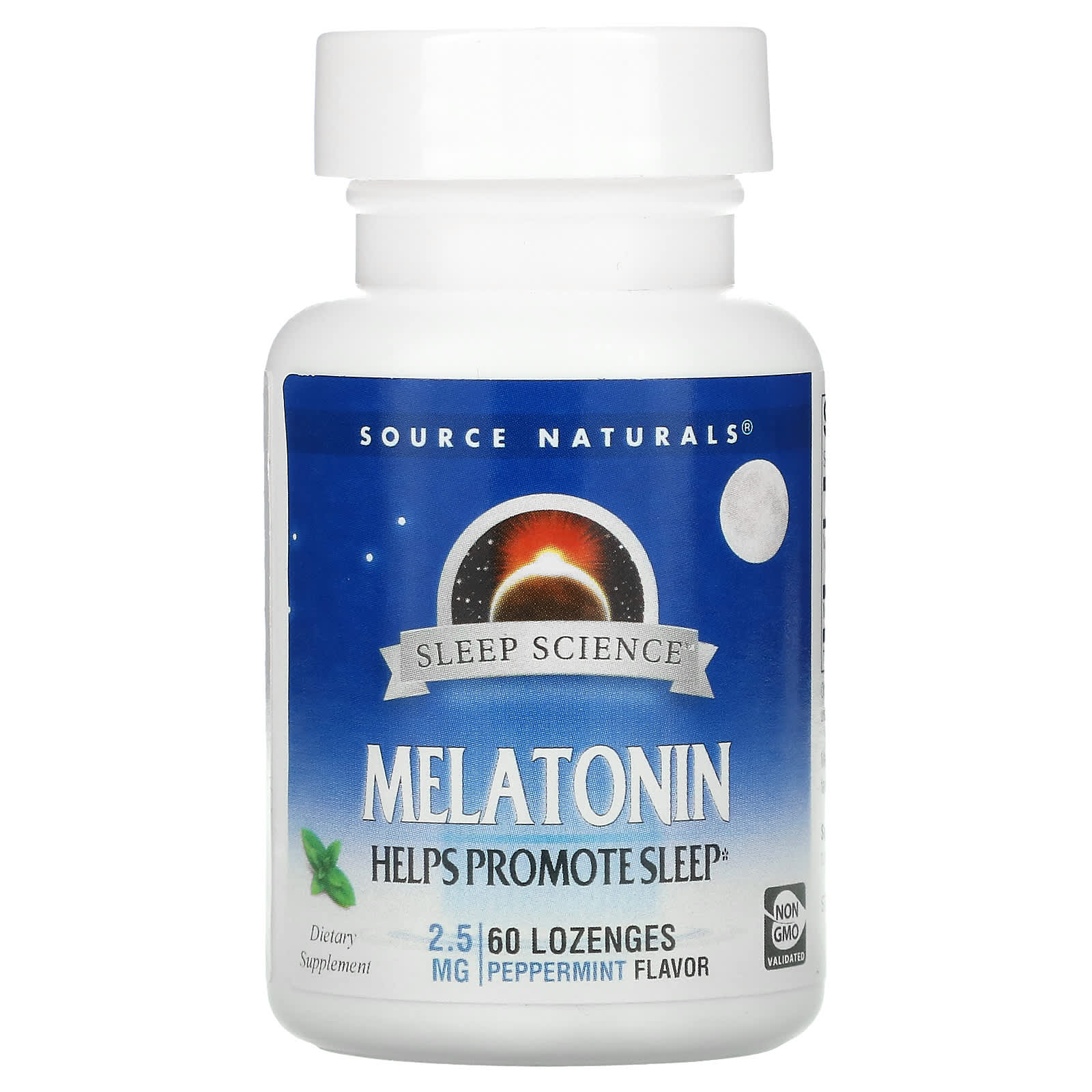 Source Naturals, Sleep Science Melatonin 2.5 mg Peppermint, 60 Lozenges UPC 021078000846 | Hilife Vitamins