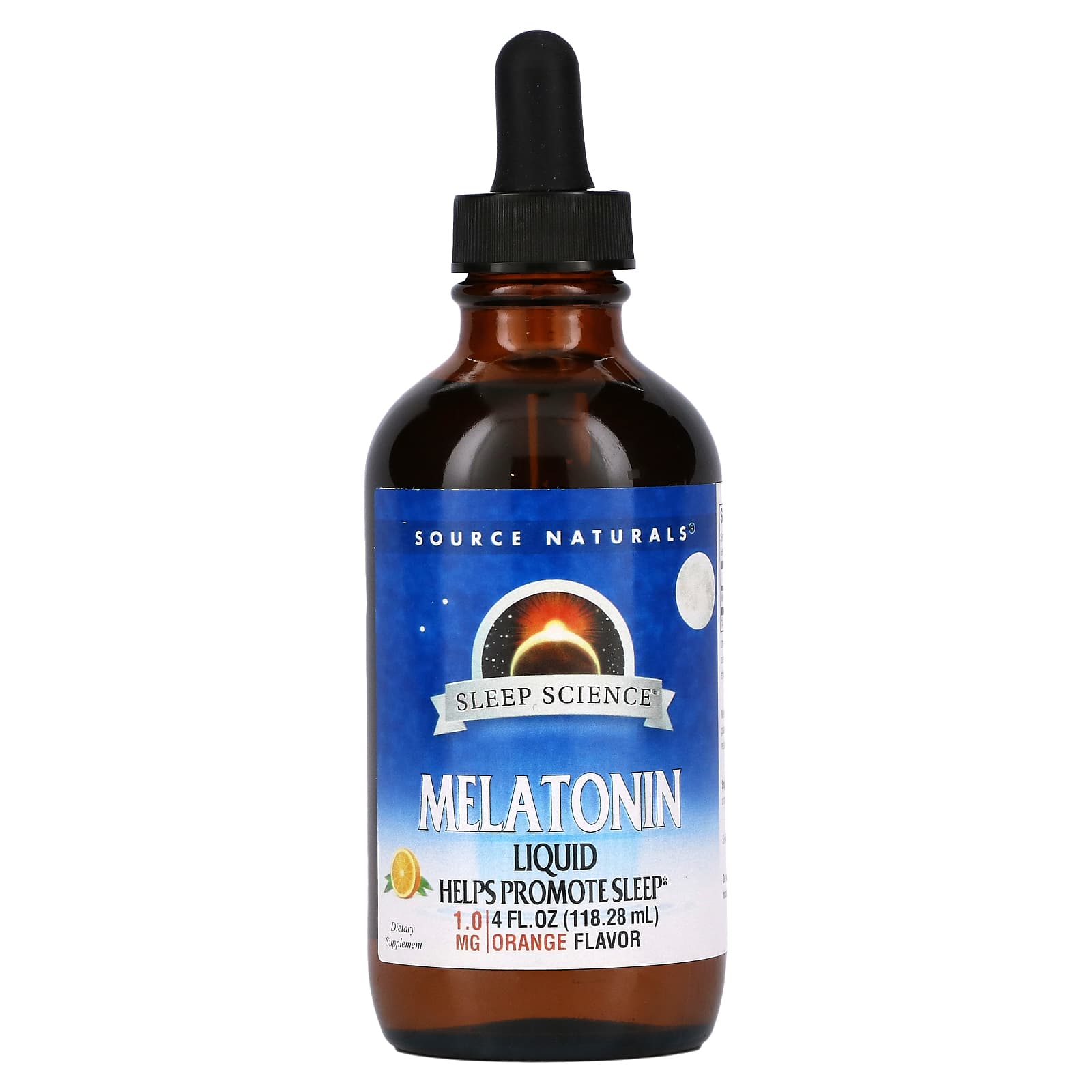 Source Naturals, Sleep Science® Melatonin Orange, 4 Fl Oz Liquid UPC 021078000877 | Hilife Vitamins