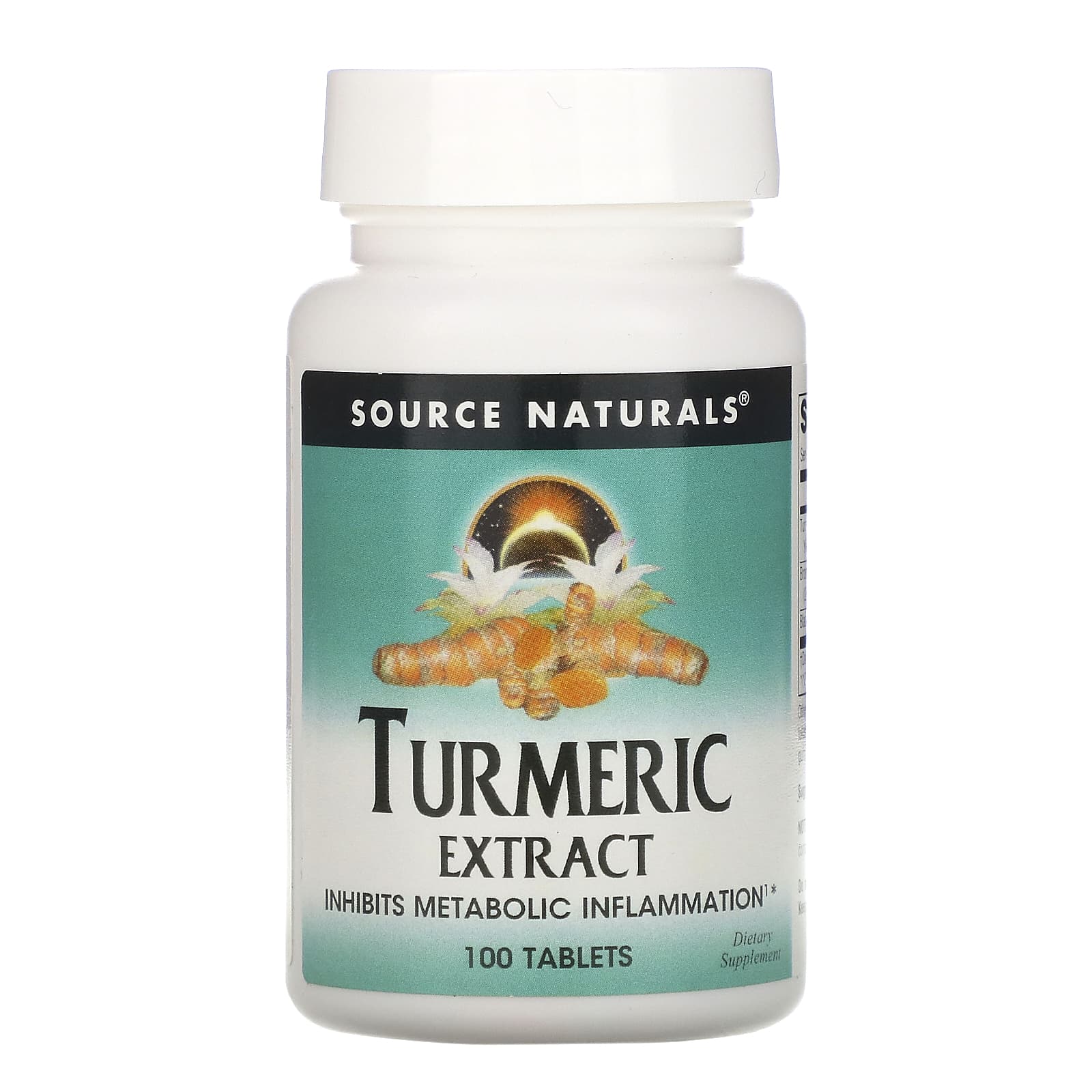 Source Naturals, Turmeric Extract, 100 Tablets UPC 021078000891 | Hilife Vitamins