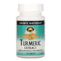 Source Naturals, Turmeric Extract, 100 Tablets UPC 021078000891 | Hilife Vitamins