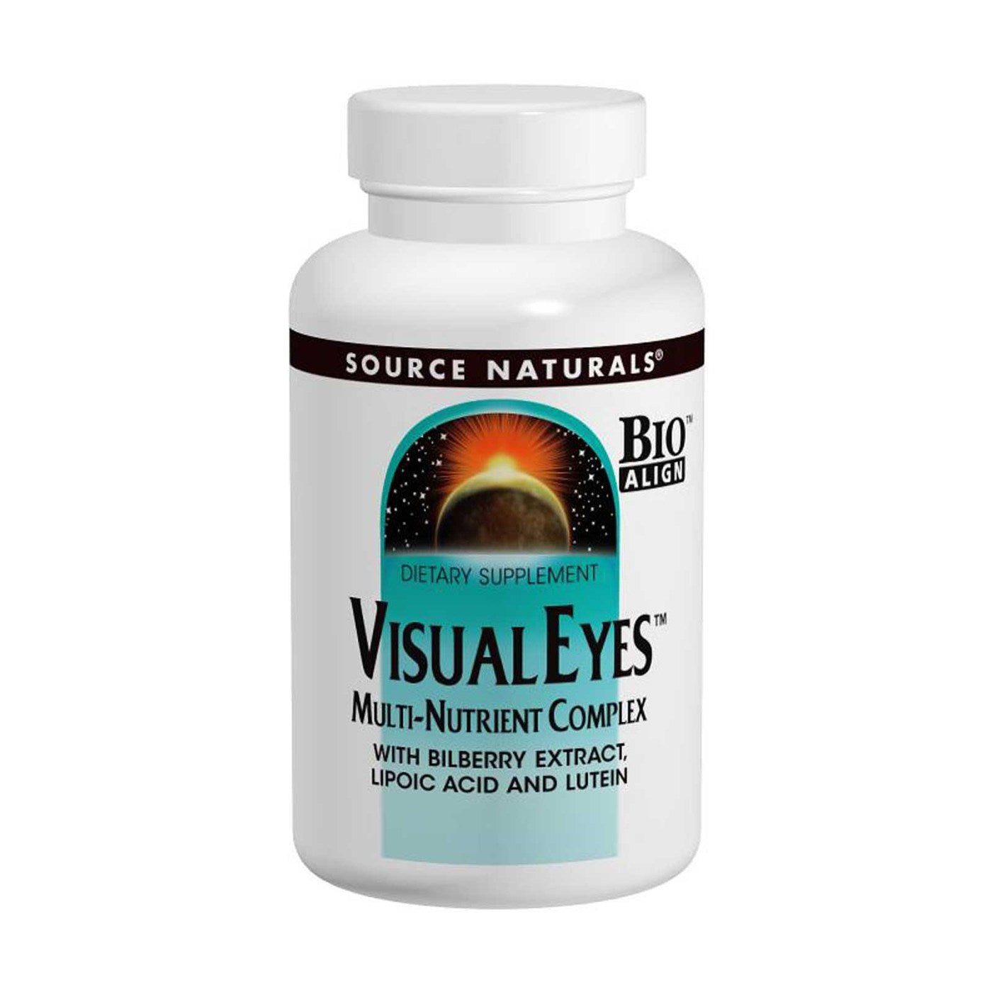 Source Naturals, Visual Eyes, 120 Tablets UPC 021078000976 | Hilife Vitamins