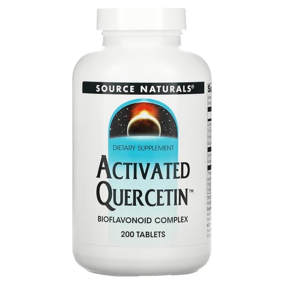 Source Naturals, Activated Quercetin™, 200 Tablets - 021078001010 | Hilife Vitamins