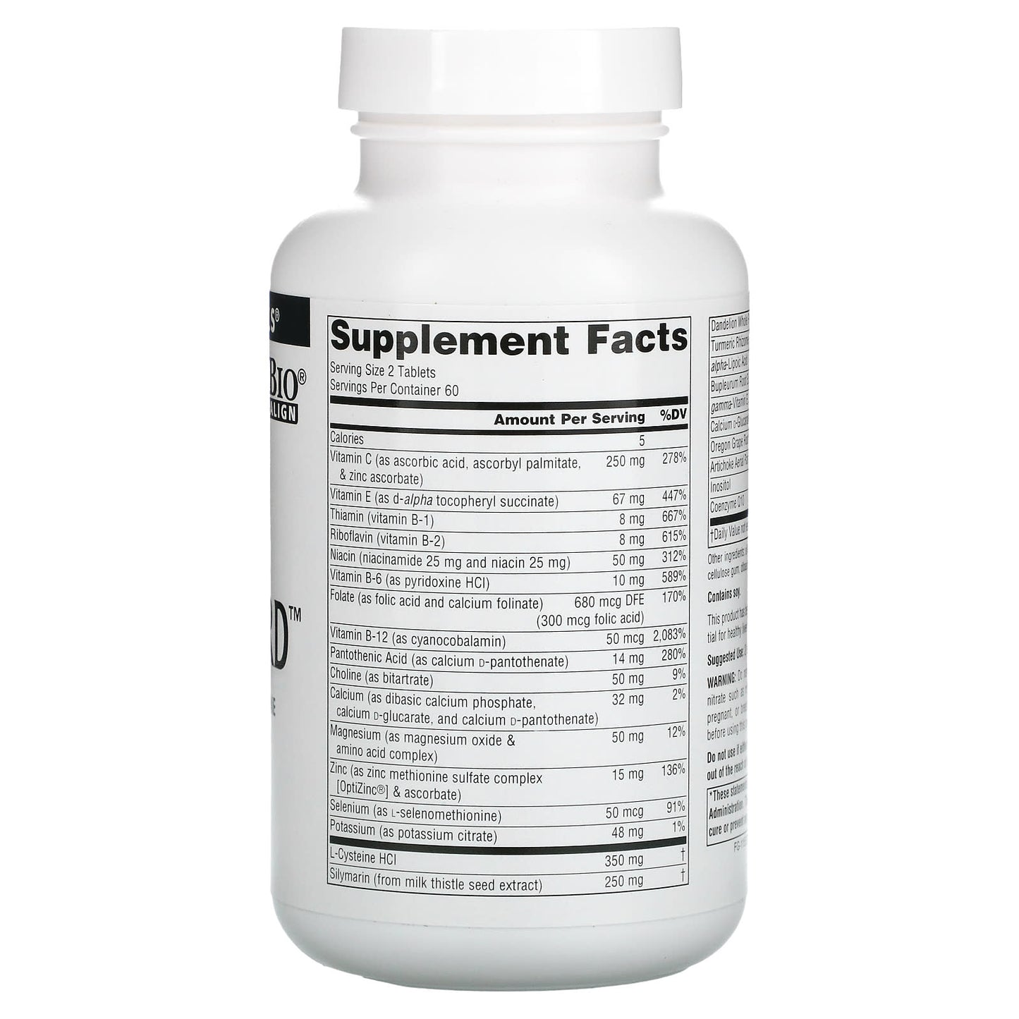 Source Naturals, Liver Guard, 120 Tablets UPC 021078001096 | Hilife Vitamins