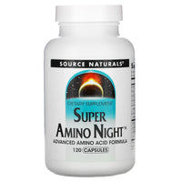 Source Naturals, Super Amino Night, 120 Capsules UPC 021078001119 | Hilife Vitamins