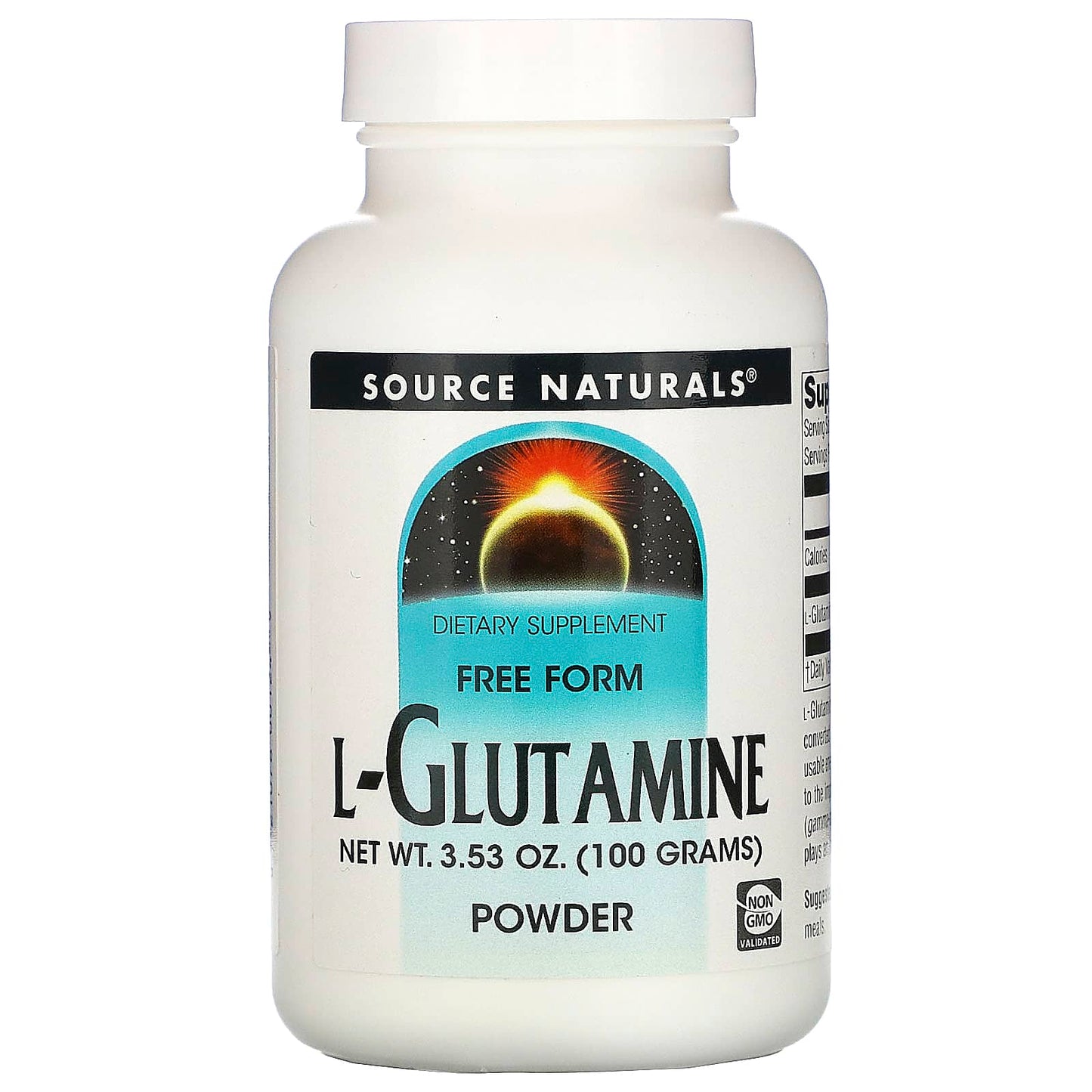 Source Naturals, L-Glutamine, 100 Gm UPC 021078001249 | Hilife Vitamins