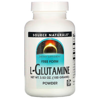 Source Naturals, L-Glutamine, 100 Gm UPC 021078001249 | Hilife Vitamins