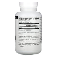 Source Naturals, Charcoal 260 mg, 200 Capsules UPC 021078001362 | Hilife Vitamins