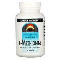 Source Naturals, L-Methionine, 100 Gm UPC 021078001454 | Hilife Vitamins