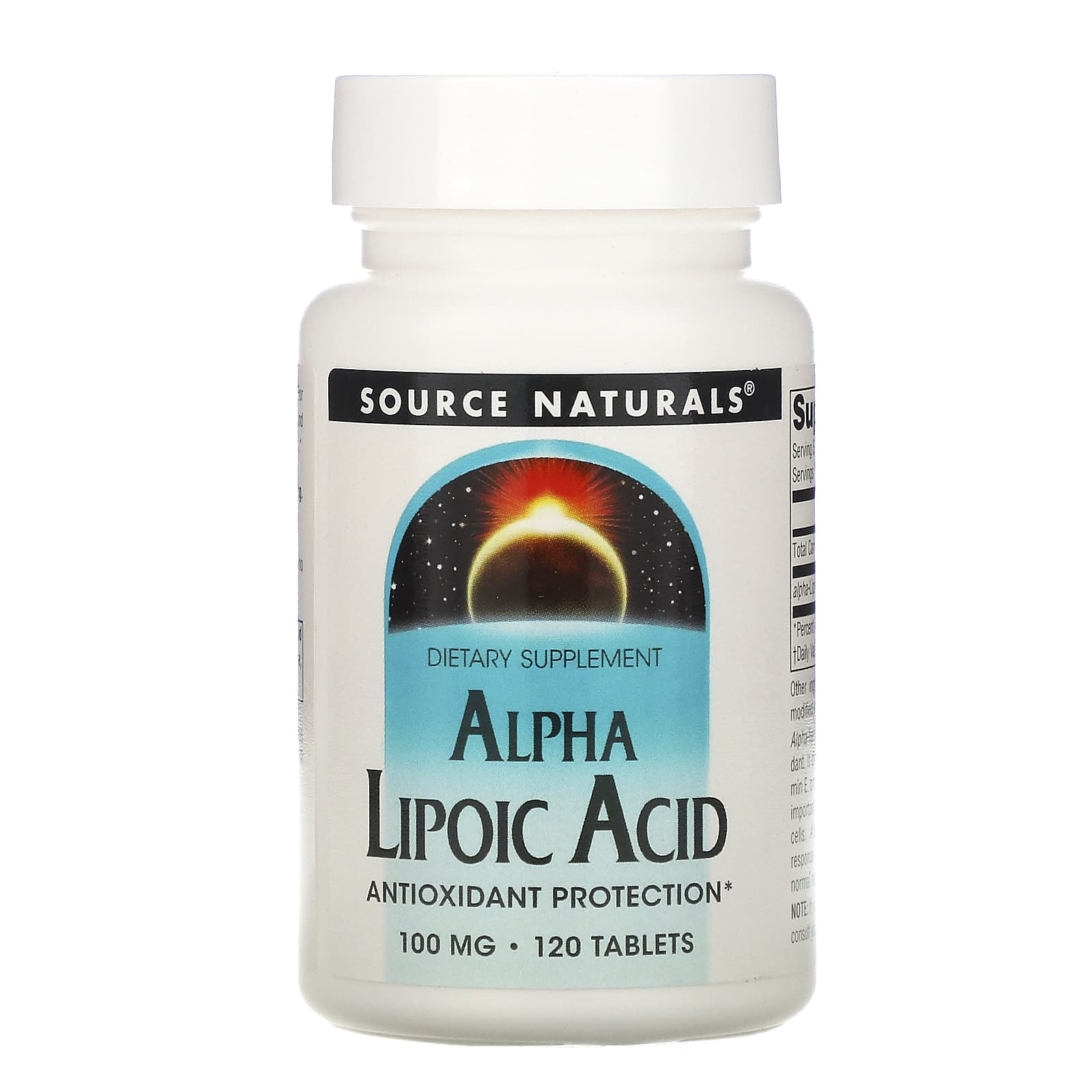 Source Naturals, Alpha Lipoic Acid 100 mg, 120 Tablets UPC 021078001553 | Hilife Vitamins