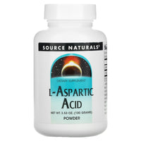 Source Naturals, L-Aspartic Acid, 100 Liquid UPC 021078001676 | Hilife Vitamins
