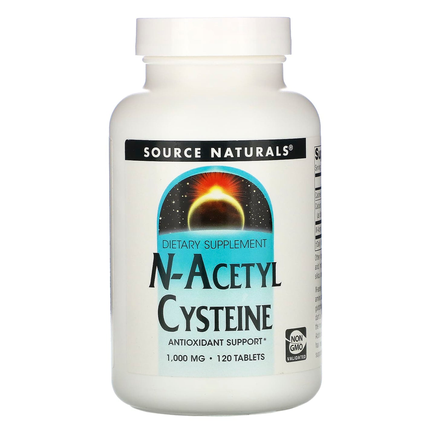 Source Naturals, N-Acetyl Cysteine 1000 mg, 120 Tablets UPC 021078001706 | Hilife Vitamins
