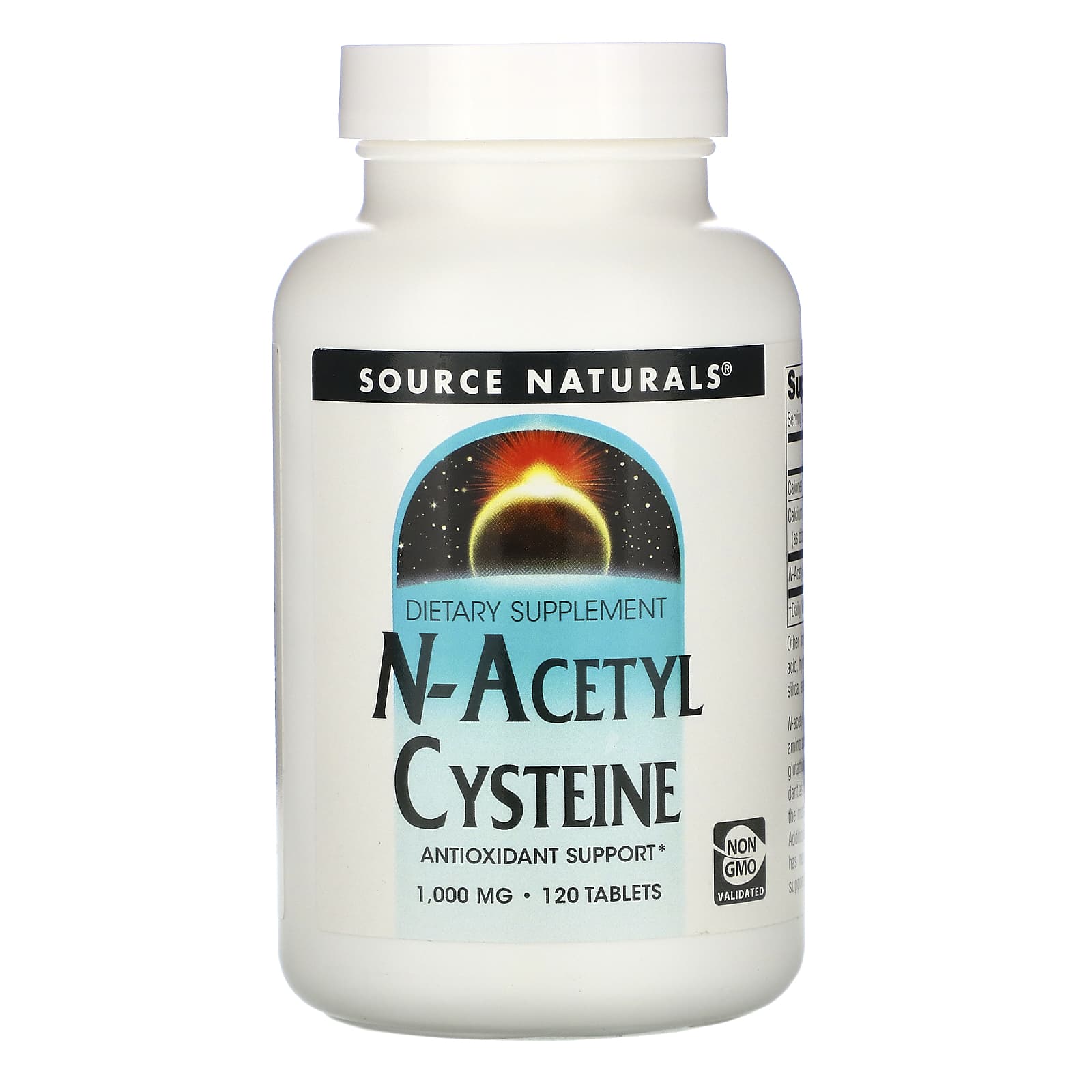 Source Naturals, N-Acetyl Cysteine 1000 mg, 120 Tablets UPC 021078001706 | Hilife Vitamins