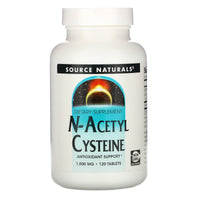 Source Naturals, N-Acetyl Cysteine 1000 mg, 120 Tablets UPC 021078001706 | Hilife Vitamins