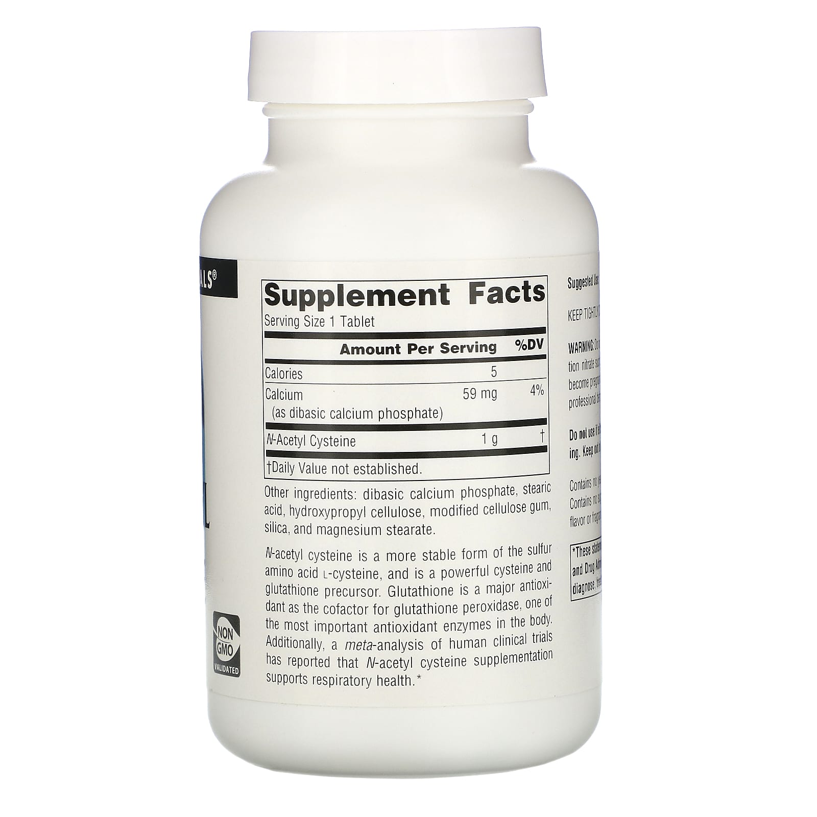 Source Naturals, N-Acetyl Cysteine 1000 mg, 120 Tablets UPC 021078001706 | Hilife Vitamins