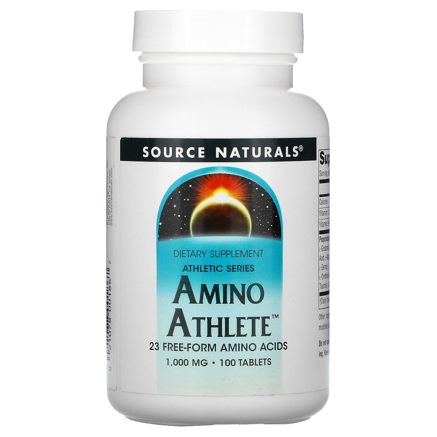 Source Naturals, Amino Athlete™ 1000 mg, 100 Tablets UPC 021078001867 | Hilife Vitamins