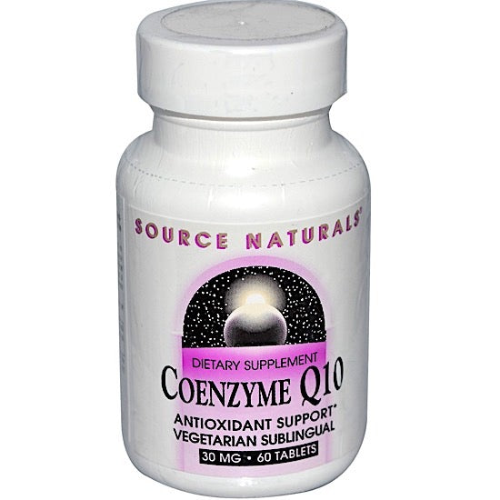 Source Naturals, Coenzyme Q10 30 mg, 60 Lozenges - 021078001980 | Hilife Vitamins