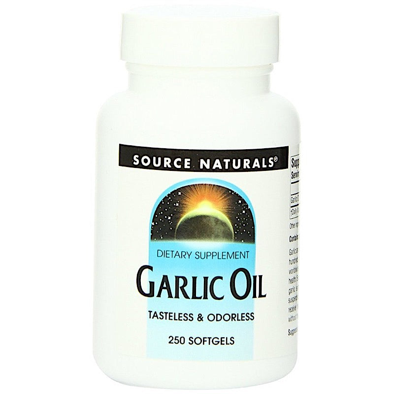 Source Naturals, Garlic Oil, 250 Softgels UPC 021078002147 | Hilife Vitamins