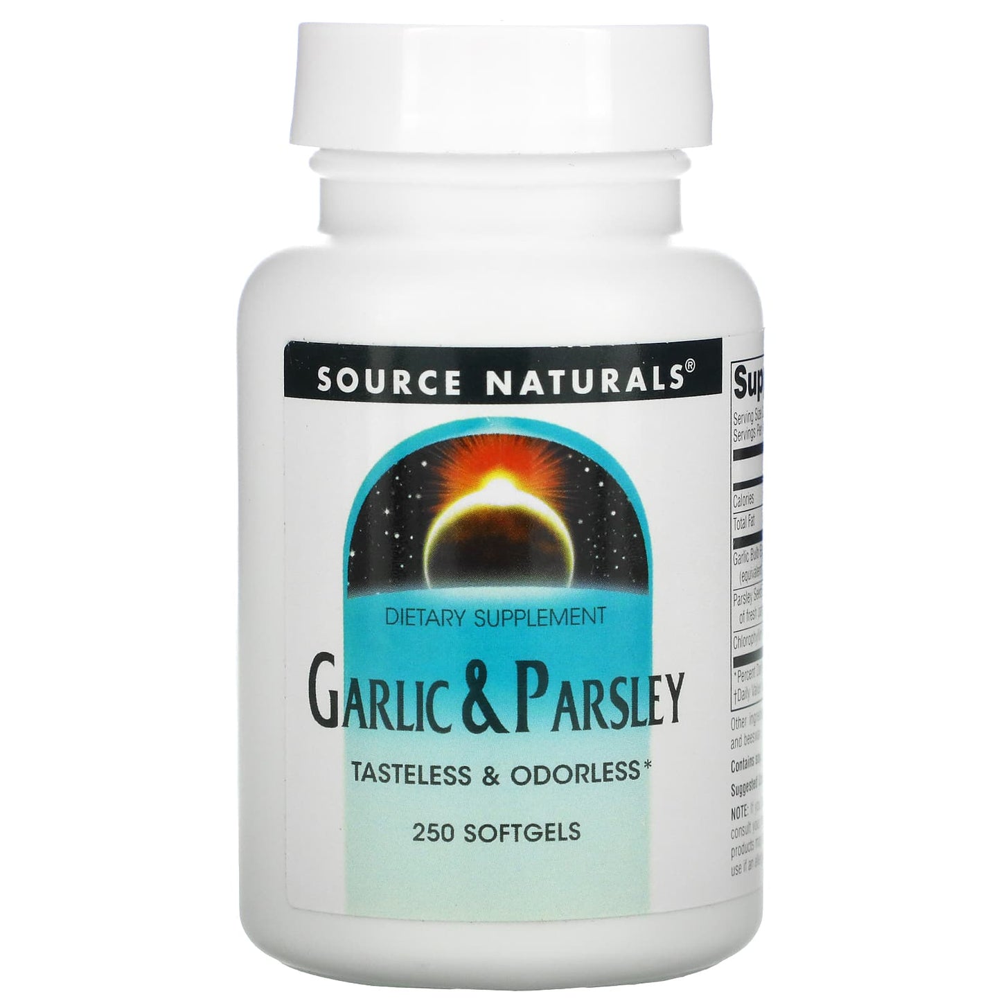 Source Naturals, Garlic & Parsley, 250 Softgels UPC 021078002161 | Hilife Vitamins