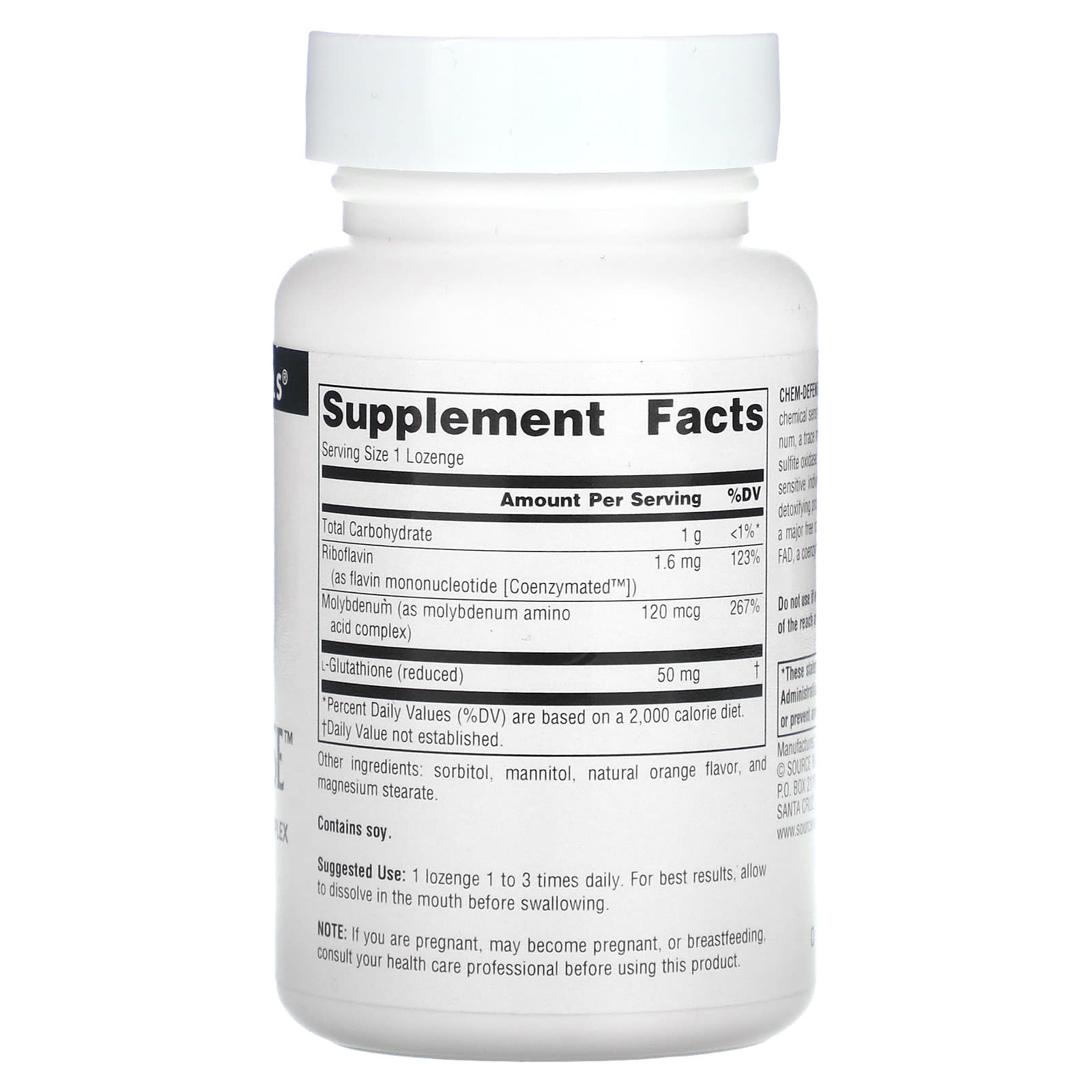 Source Naturals, Chem-Defense™ Orange, 90 Tablets UPC 021078002451 | Hilife Vitamins