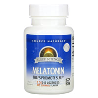 Source Naturals, Sleep Science Melatonin 2.5 mg Orange, 240 Tablets UPC 021078002833 | Hilife Vitamins