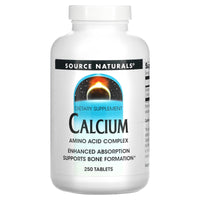 Source Naturals, Calcium 200 mg, 250 Tablets UPC 021078003021 | Hilife Vitamins