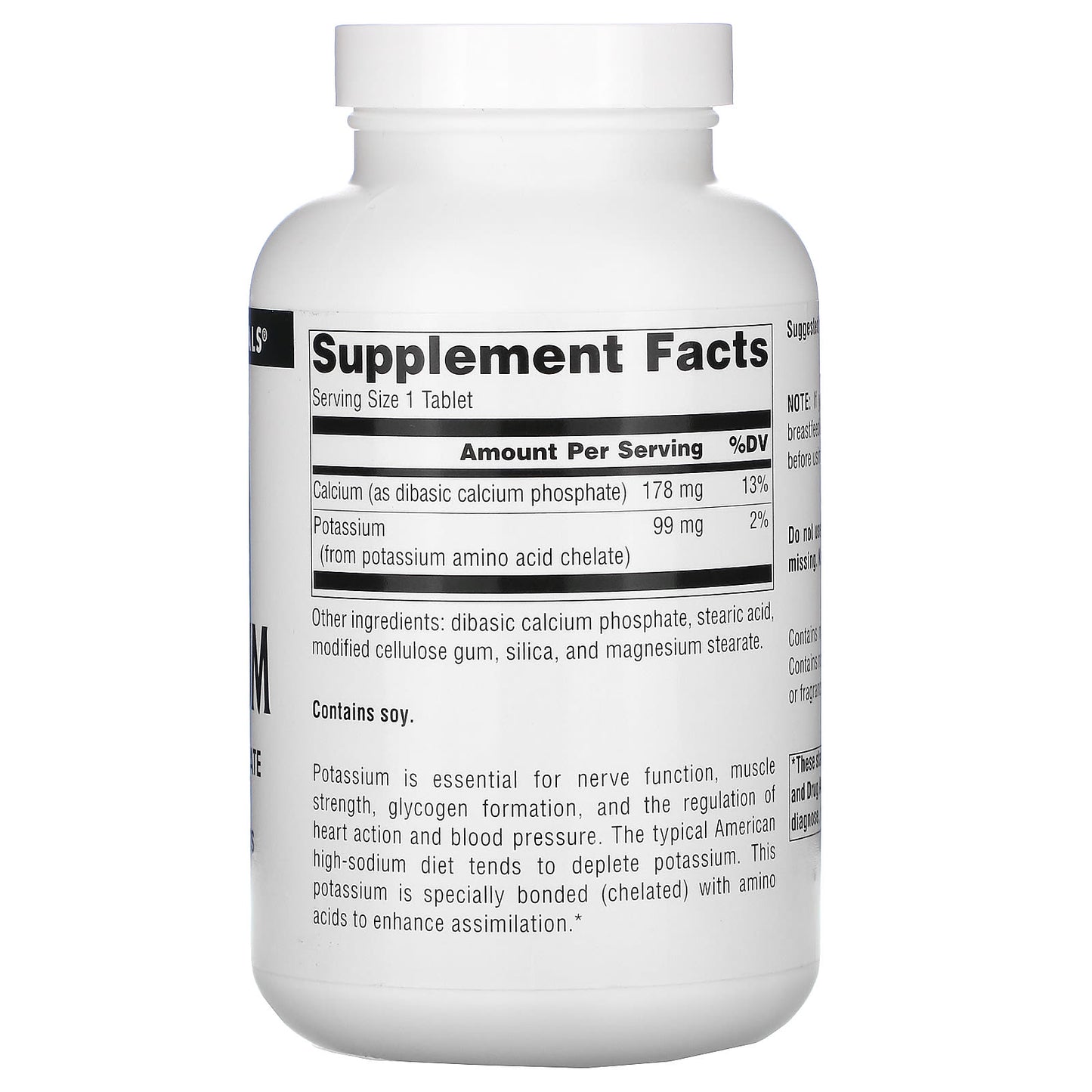 Source Naturals, Potassium 99 mg, 250 Tablets UPC 021078003212 | Hilife Vitamins