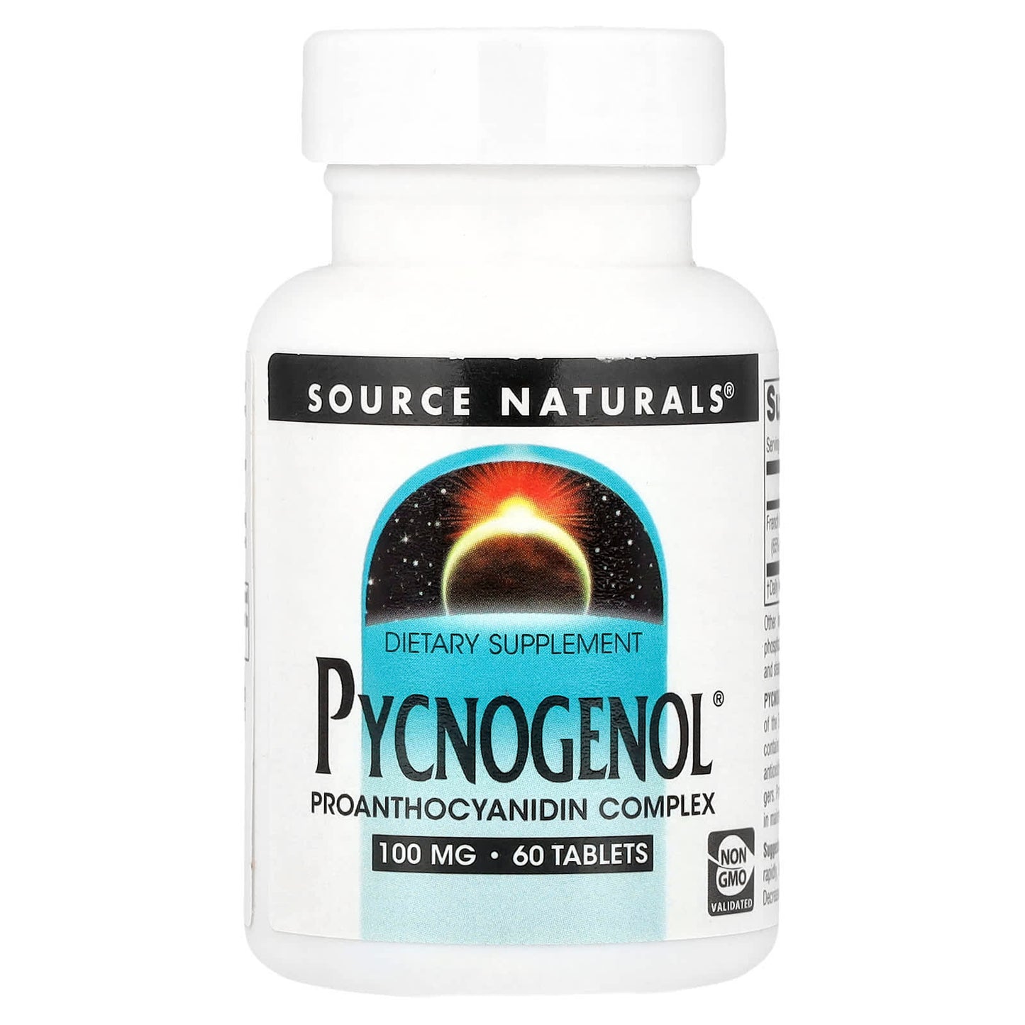 Source Naturals, Pycnogenol®, 100 mg, 60 Tablets UPC 021078003335 | Hilife Vitamins