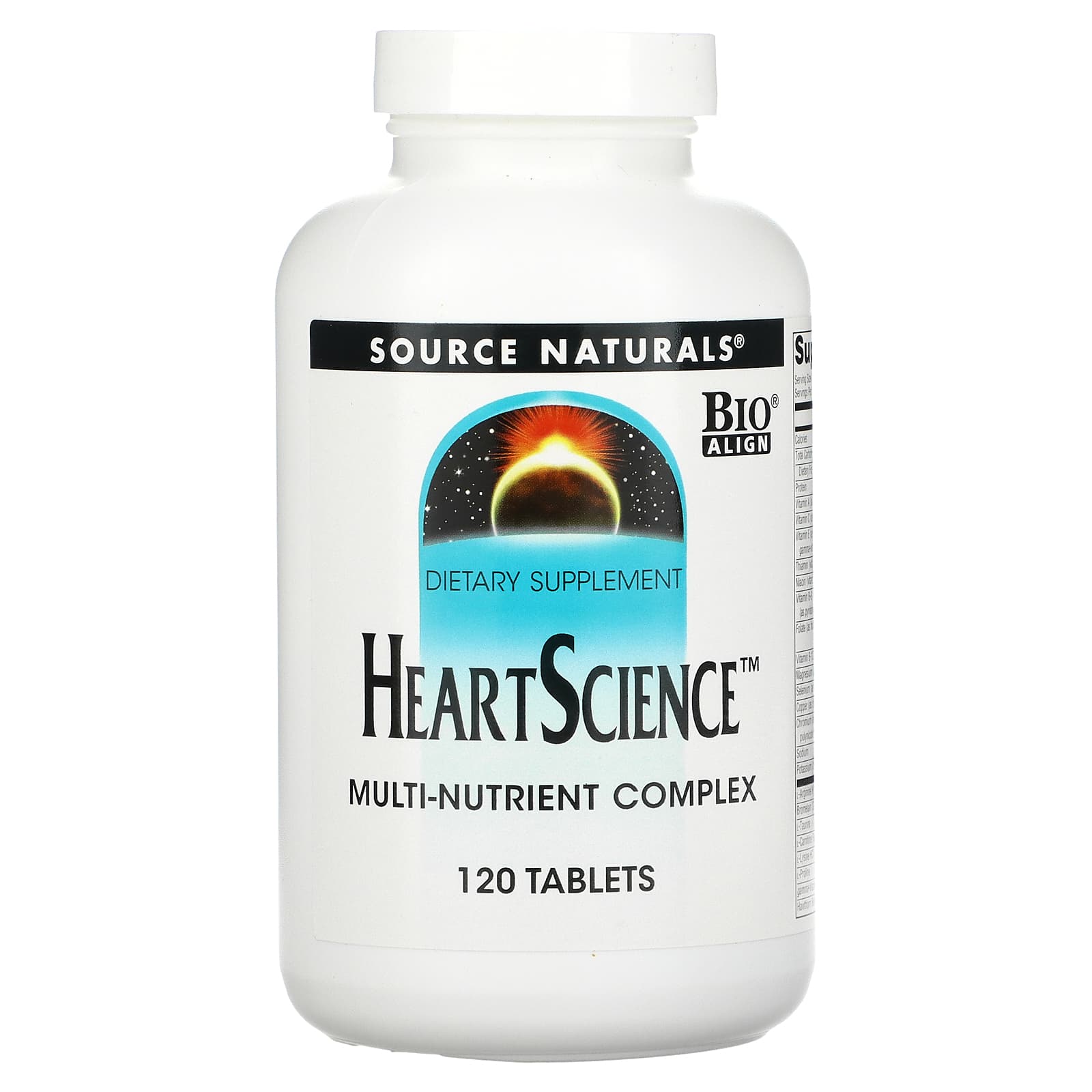 Source Naturals, Heart Science, 120 Tablets UPC 021078003410 | Hilife Vitamins