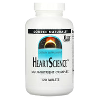 Source Naturals, Heart Science, 120 Tablets UPC 021078003410 | Hilife Vitamins