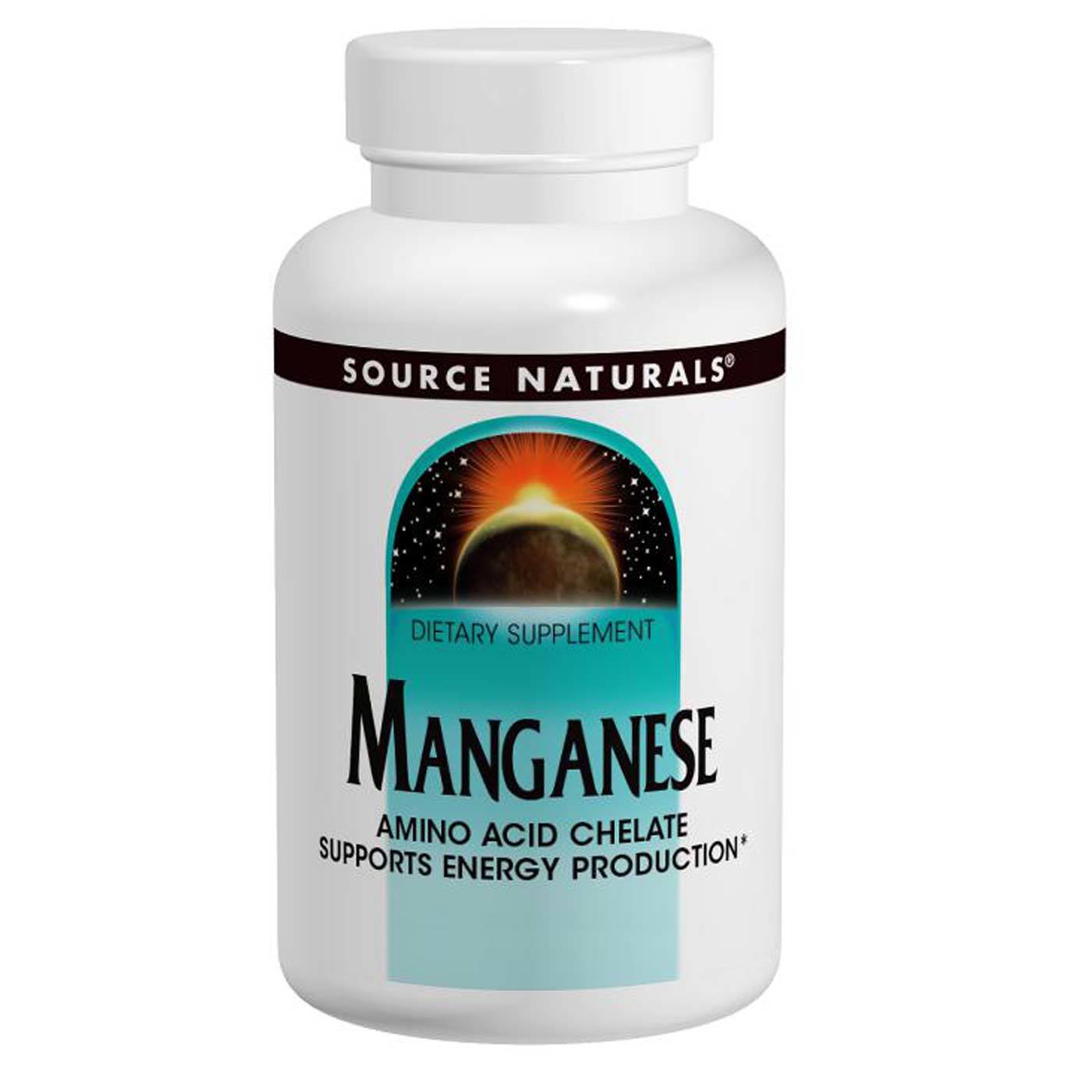 Source Naturals, Manganese 10 mg, 100 Tablets - 021078003427 | Hilife Vitamins