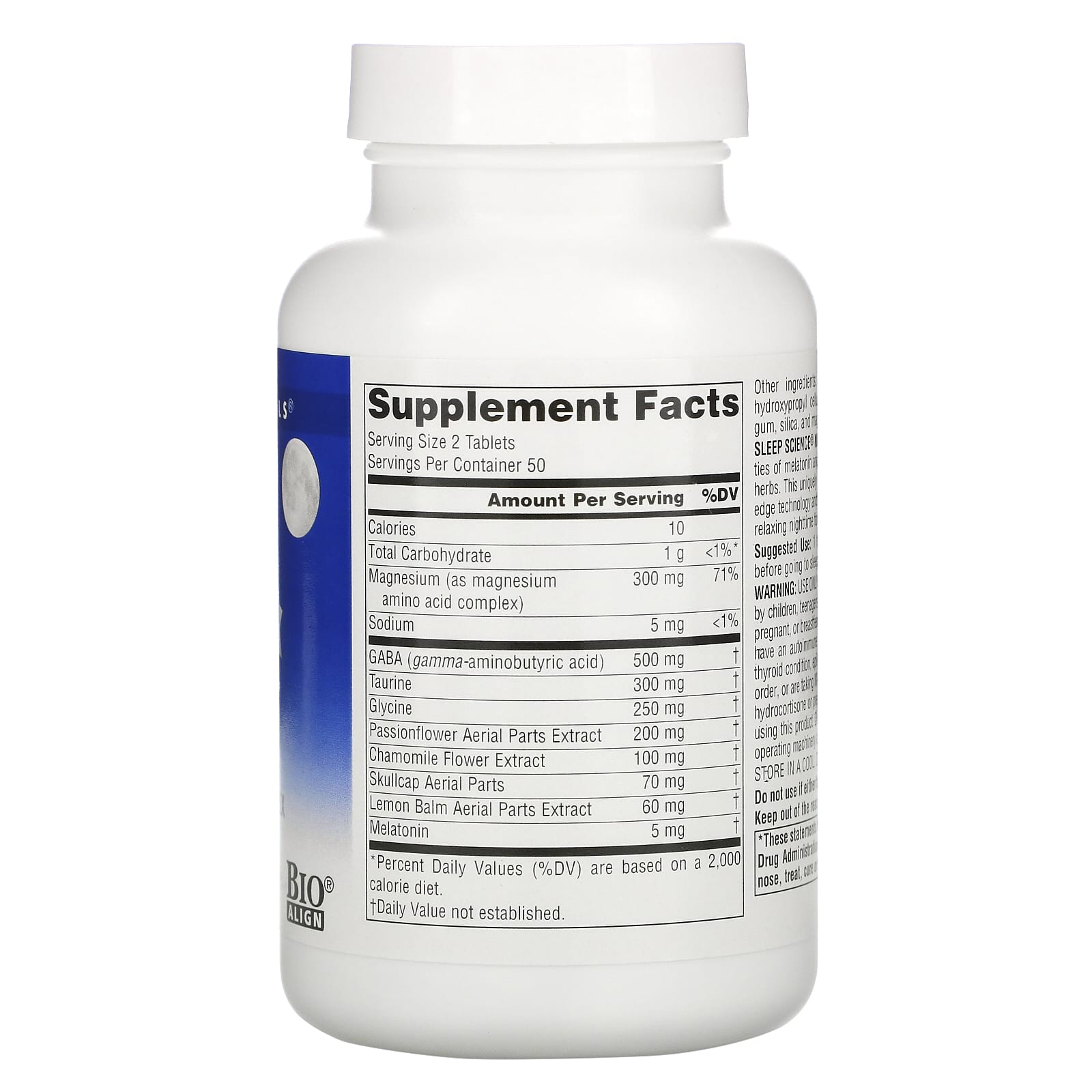 Source Naturals, Sleep Science Nightrest With Melatonin, 100 Tablets UPC 021078003588 | Hilife Vitamins