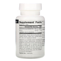 Source Naturals, Vitamin B-6 100 mg, 250 Tablets UPC 021078004141 | Hilife Vitamins
