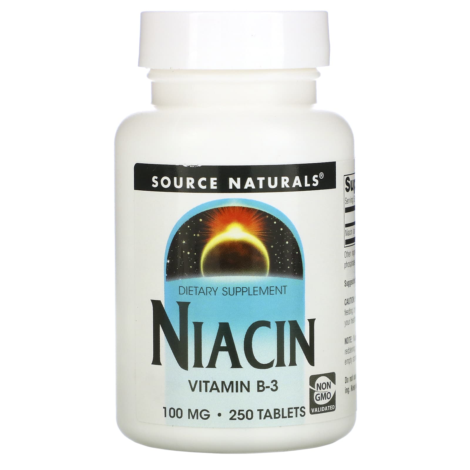 Source Naturals, Niacin 100 mg, 250 Tablets UPC 021078005025 | Hilife Vitamins