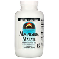 Source Naturals, Magnesium Malate, 3,750 mg, 360 Tablets UPC 021078005353 | HiLife Vitamins