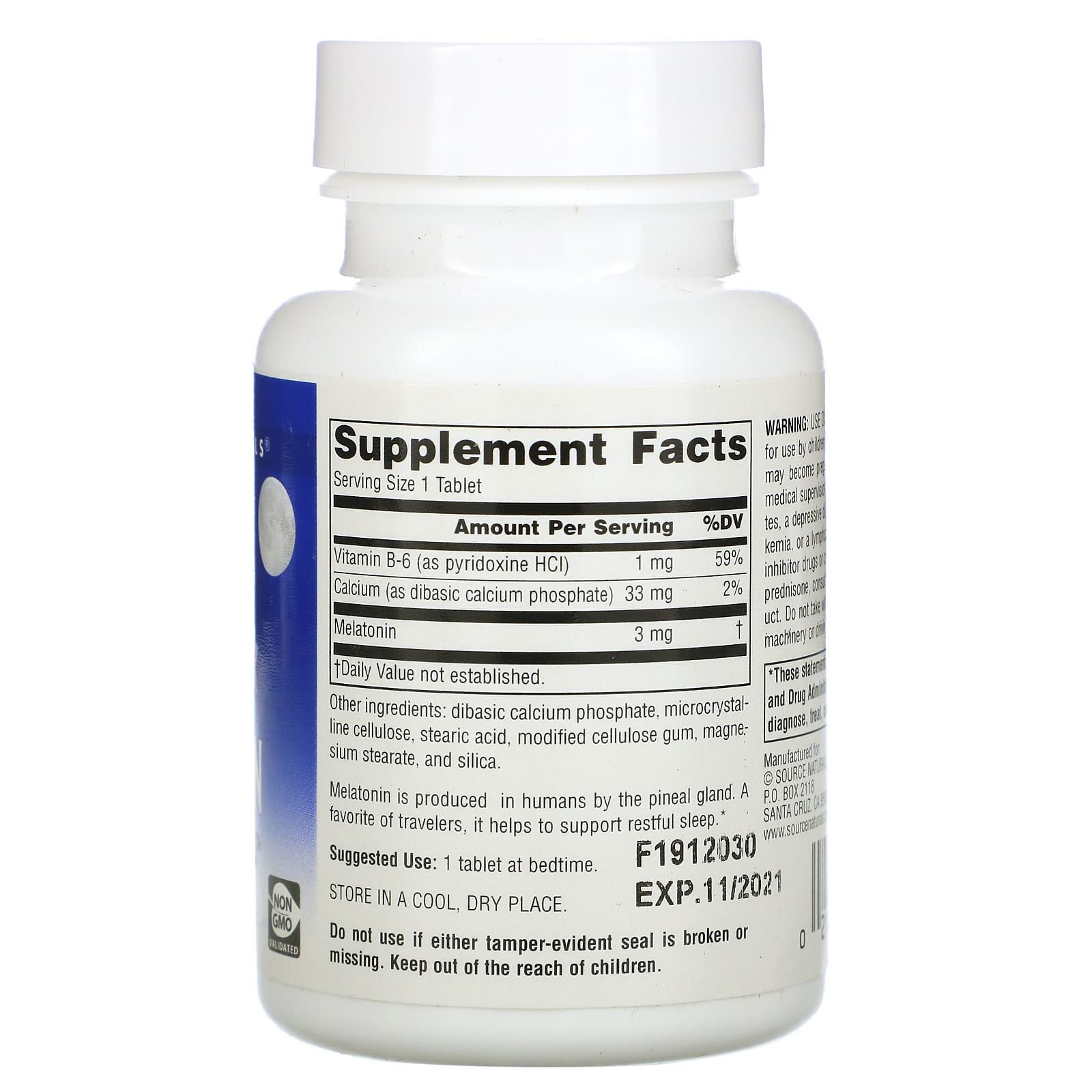 Source Naturals, Sleep Science® Melatonin 3 mg, 240 Tablets UPC 021078005520 | Hilife Vitamins