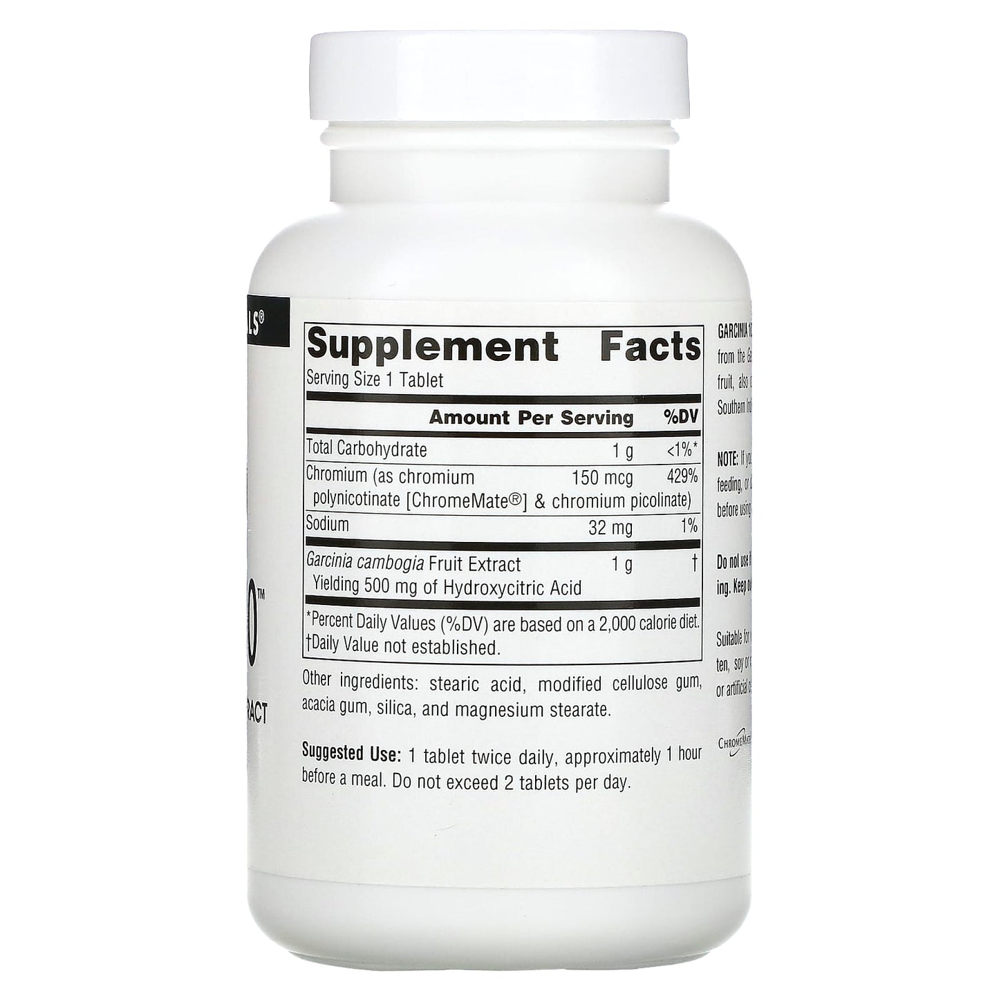 Source Naturals, Garcinia 1000™ 1000 mg, 90 Tablets UPC 021078005544 | Hilife Vitamins
