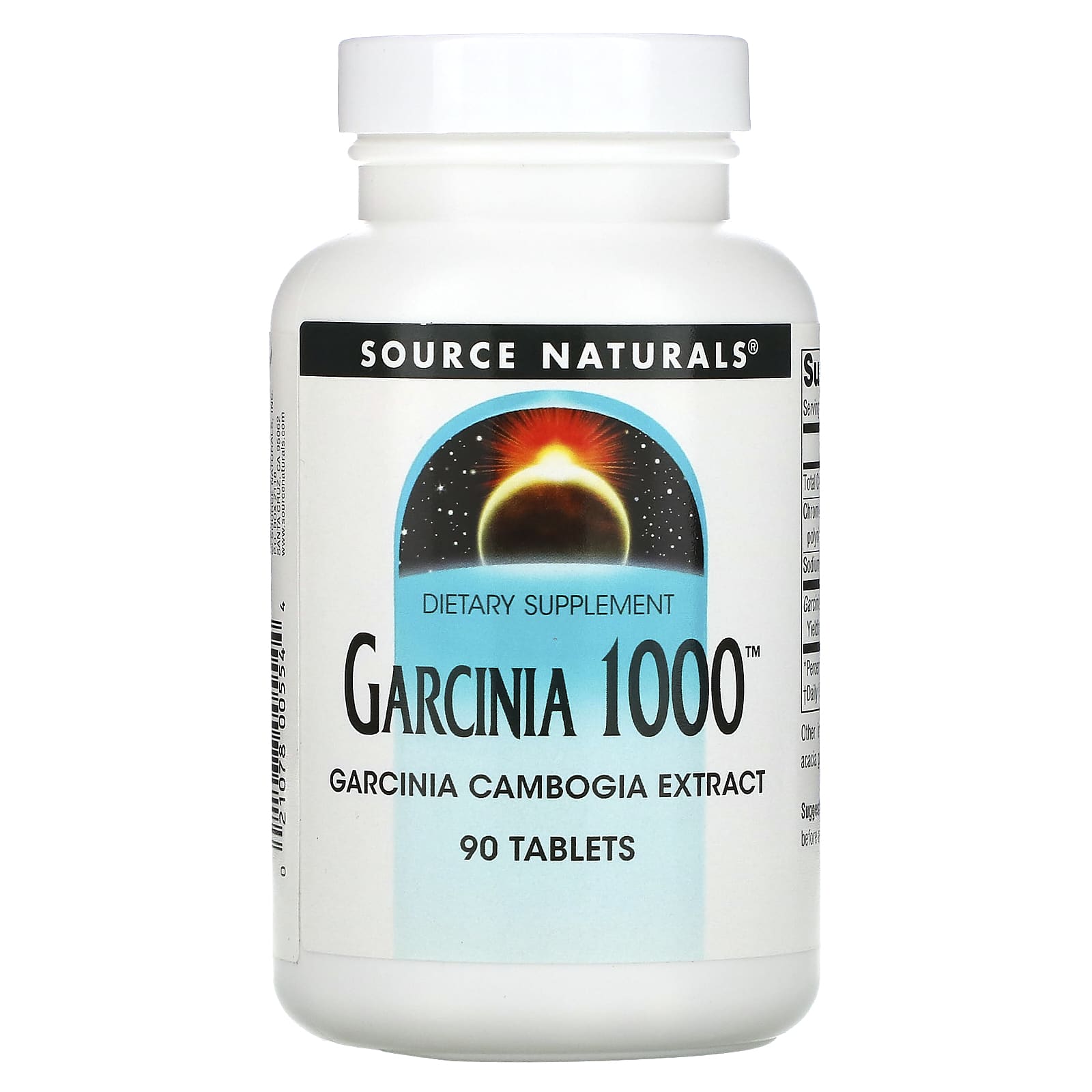 Source Naturals, Garcinia 1000™ 1000 mg, 90 Tablets UPC 021078005544 | Hilife Vitamins