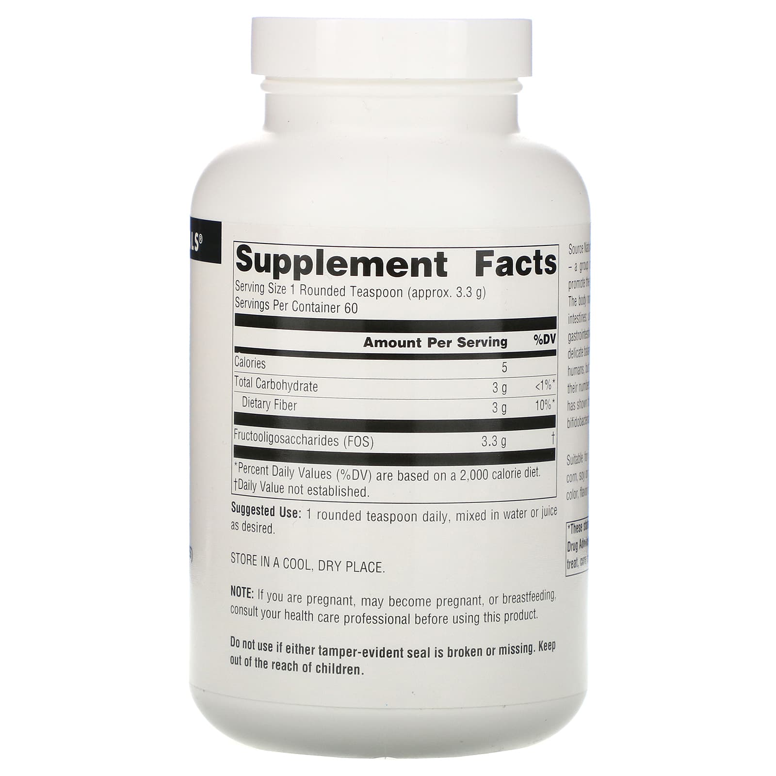 Source Naturals, FOS, 200 powder UPC 021078005780 | Hilife Vitamins