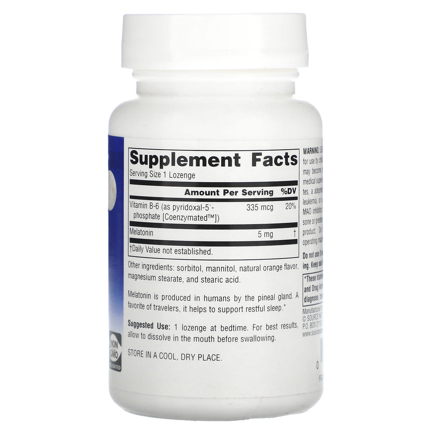 Source Naturals, Sleep Science Melatonin 5 mg Orange, 200 Tablets UPC 021078005810 | Hilife Vitamins