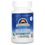 Source Naturals, Sleep Science Melatonin 5 mg Peppermint, 200 Tablets - 021078005841 | Hilife Vitamins