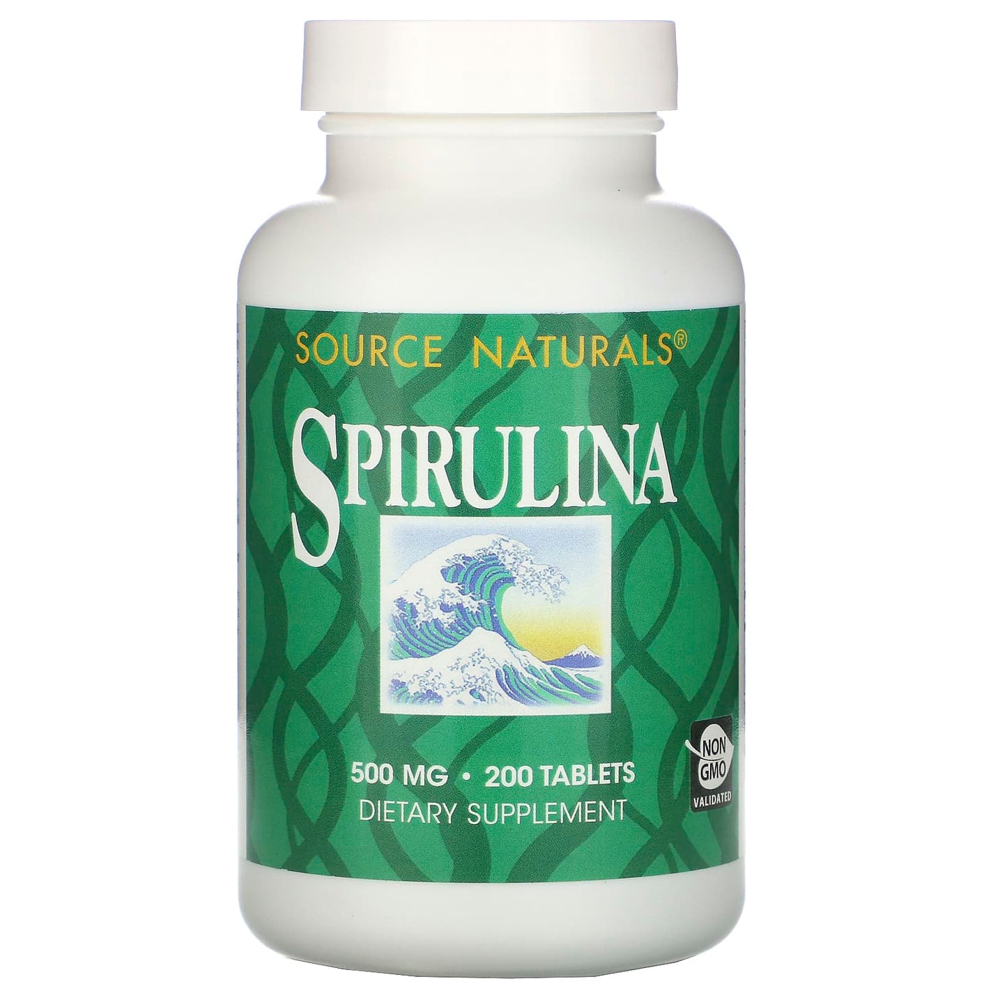 Source Naturals, Spirulina 500 mg, 200 Tablets - 021078006381 | Hilife Vitamins