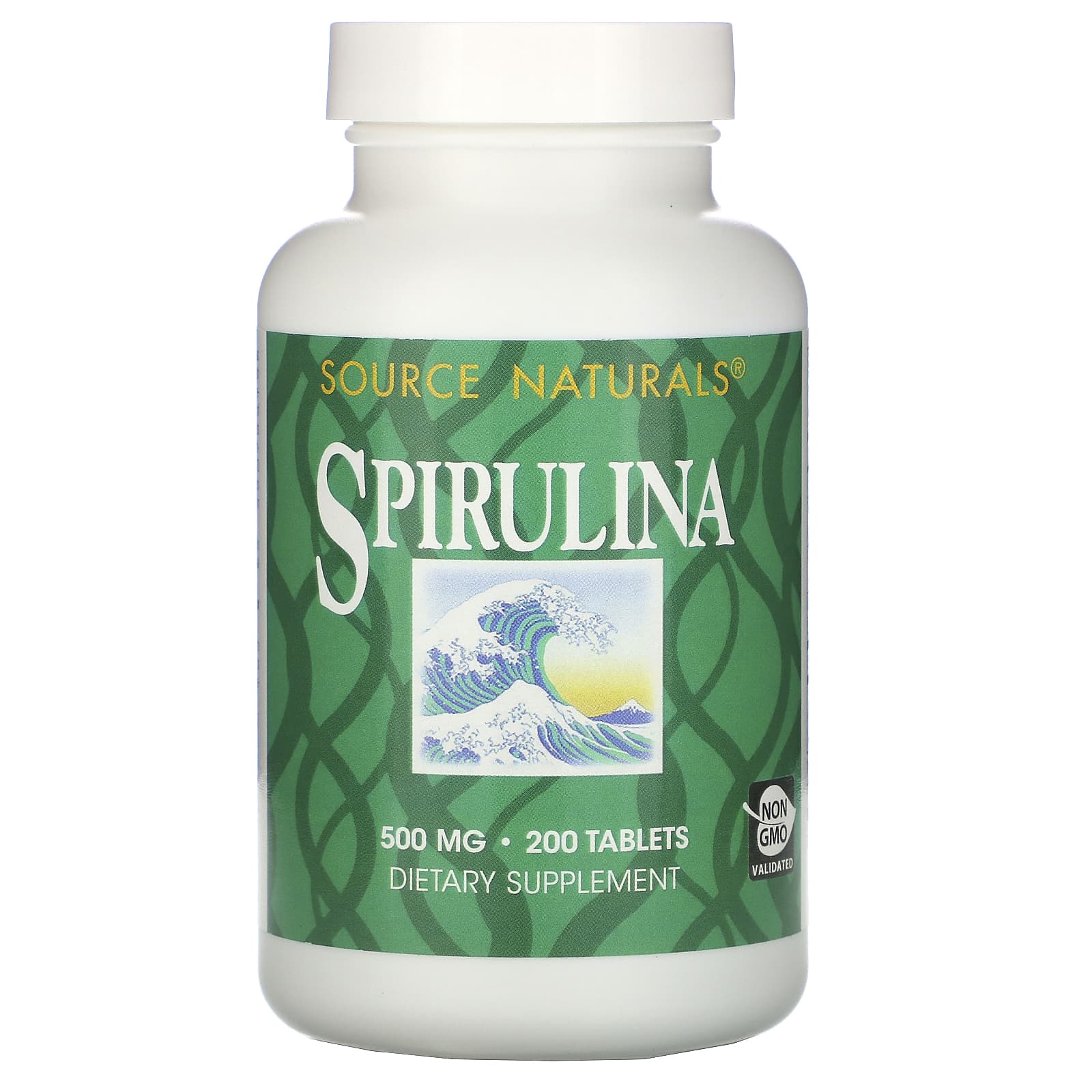 Source Naturals, Spirulina 500 mg, 200 Tablets - 021078006381 | Hilife Vitamins