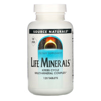 Source Naturals, Life Minerals™, High Bioactivity, No Iron, 120 Tablets UPC 021078006428 | HiLife Vitamins